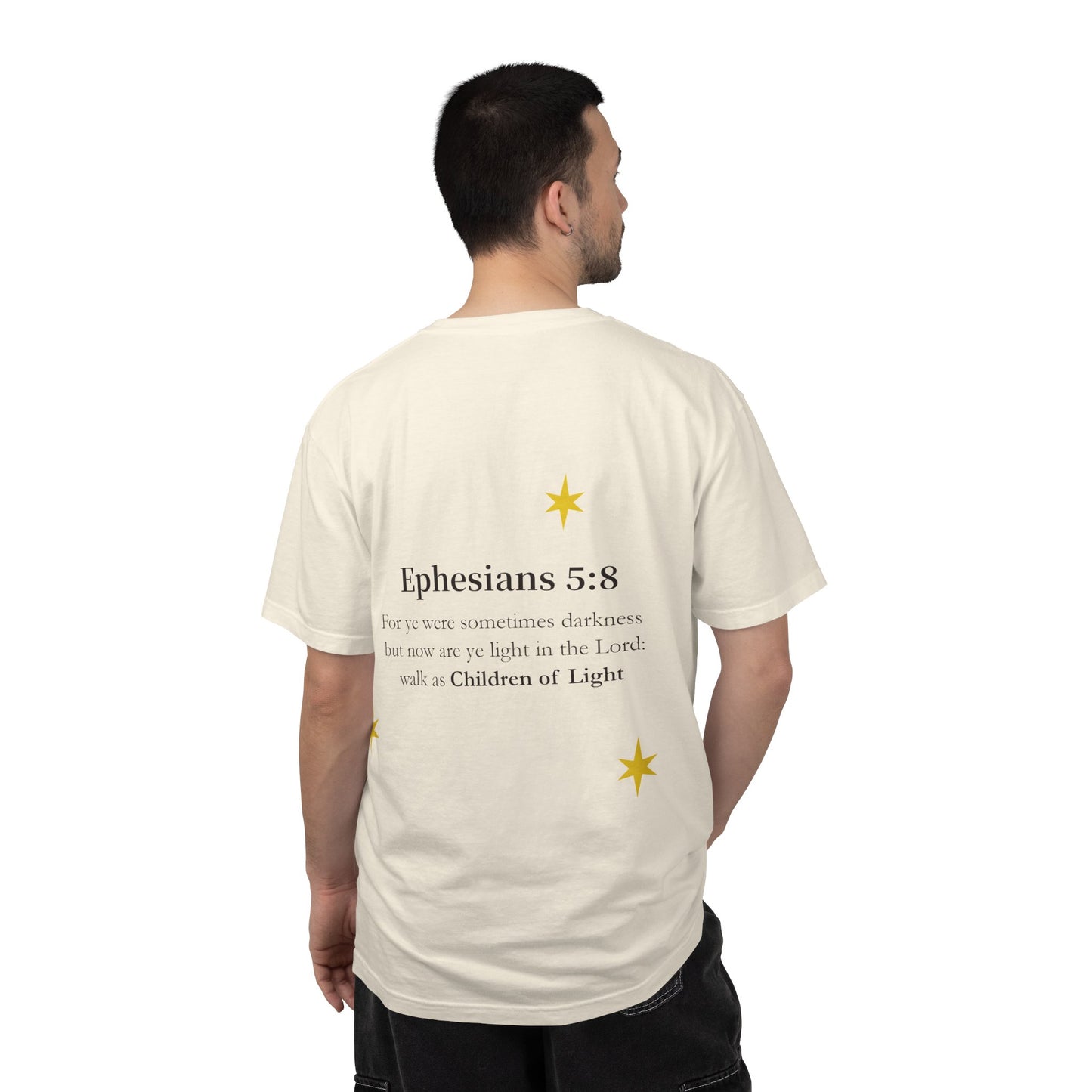 Be the Light T-Shirt — Ephesians 5:8 Christian Tee