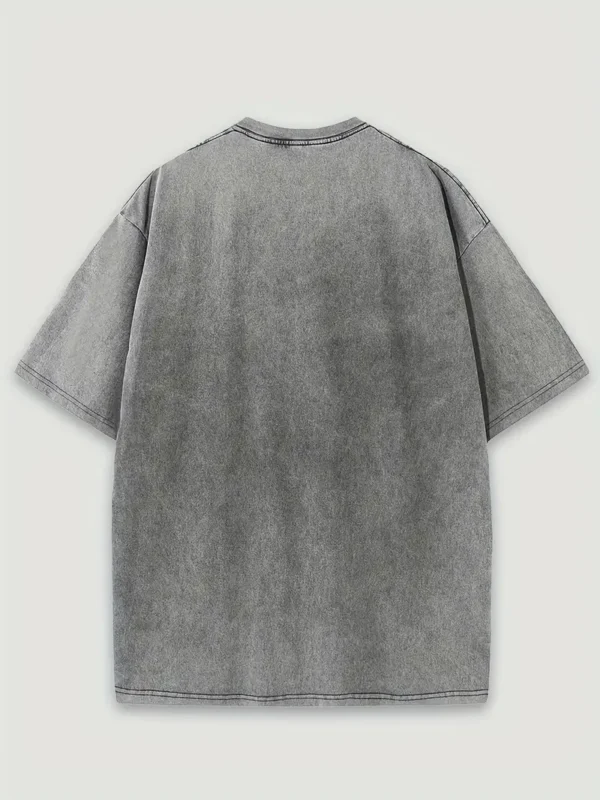 Men's Christian T-Shirt 'God Will Never Fail You', Grey - Image 2