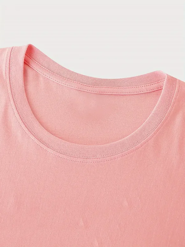 Women's Christian Cross T-Shirt 'Jesus is my...', Pink - Image 5