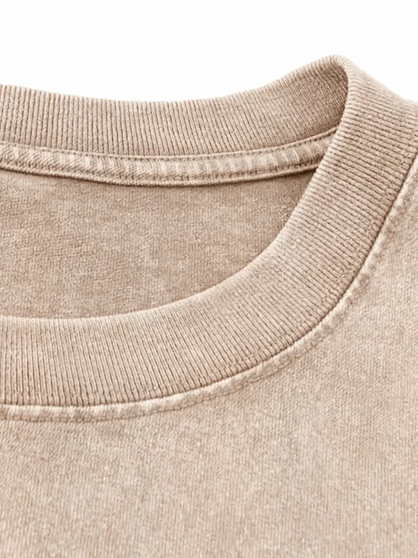 Men's Christian T-Shirt 'Now I live for Jesus', Beige - Image 3